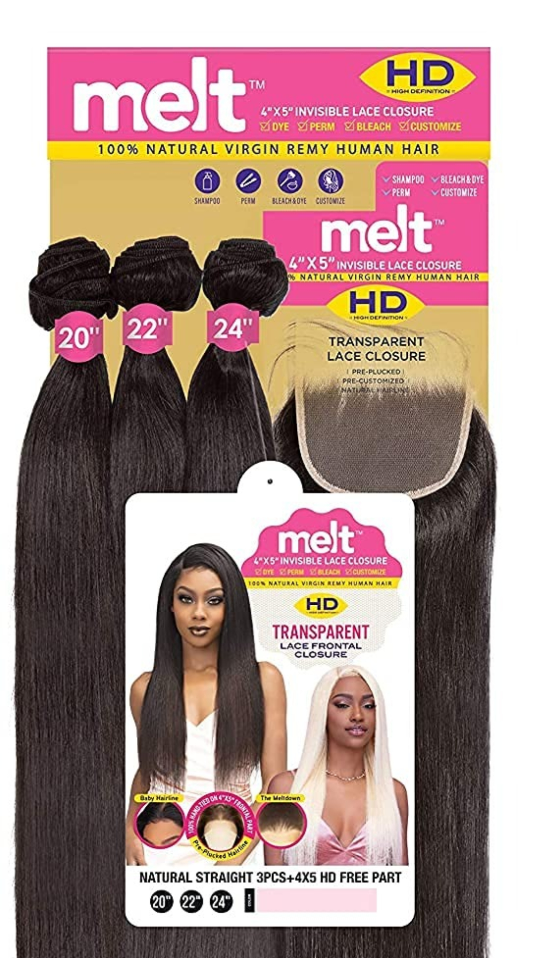Janet melt 4x5 Invisible Lace Closure HD - Cali's Beauty Supply