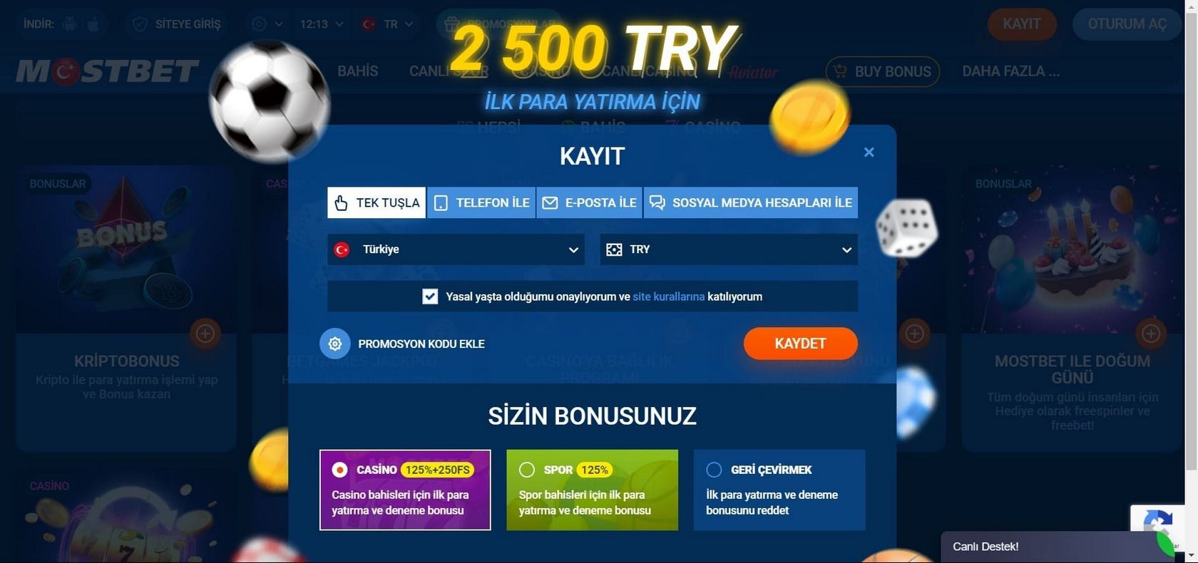 Mostbet hesap girişi