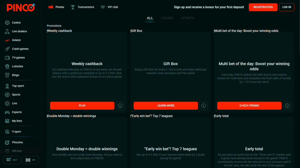 Pinco Kumarhane Değerlendirmesi 2026 - Kumarhane Oyunları